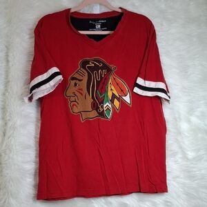 Ladies Red Graphic Tee